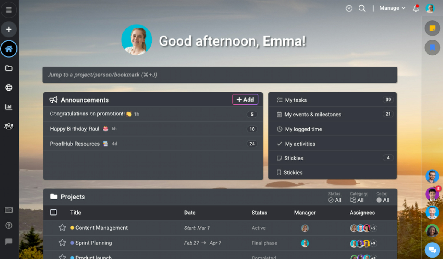 ProofHub screenshot - 21 Beste Immobilien-Projektmanagement-Software 2026