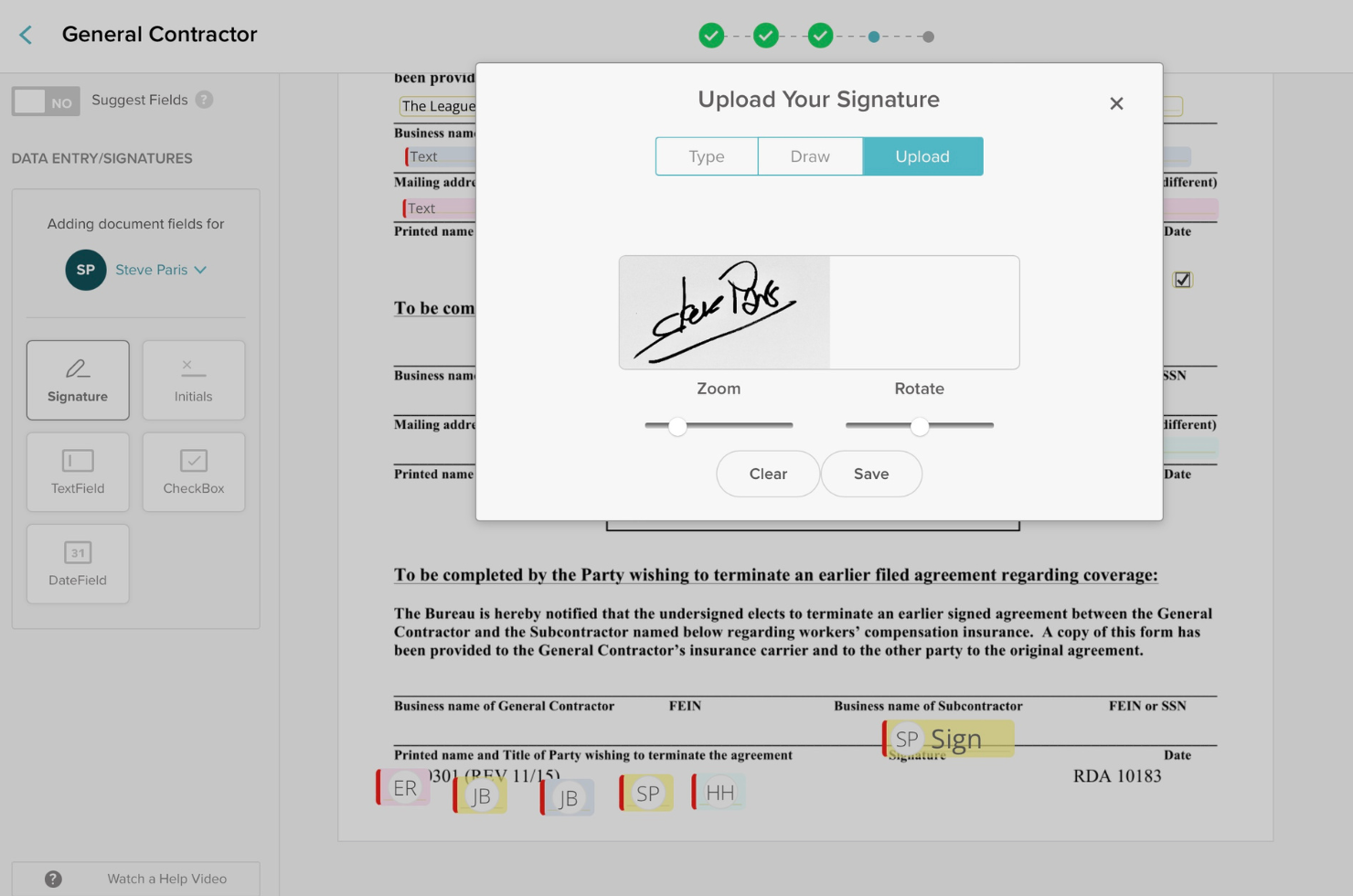 Signwell screenshot - Los 10 mejores programas de firma electrónica analizados para 2026