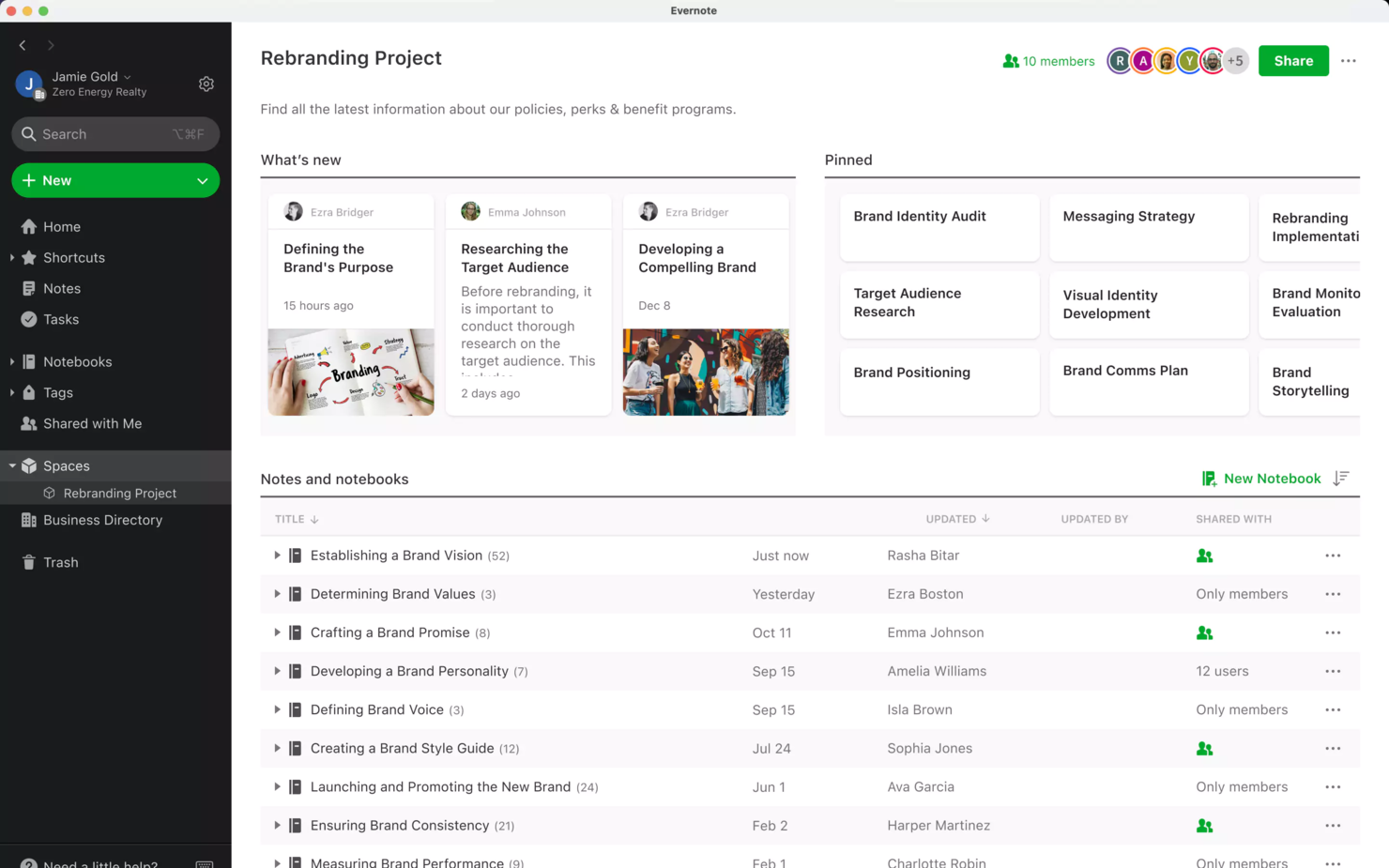 Evernote screenshot - 27 Beste Produktivitäts­tools Im Test Für 2026