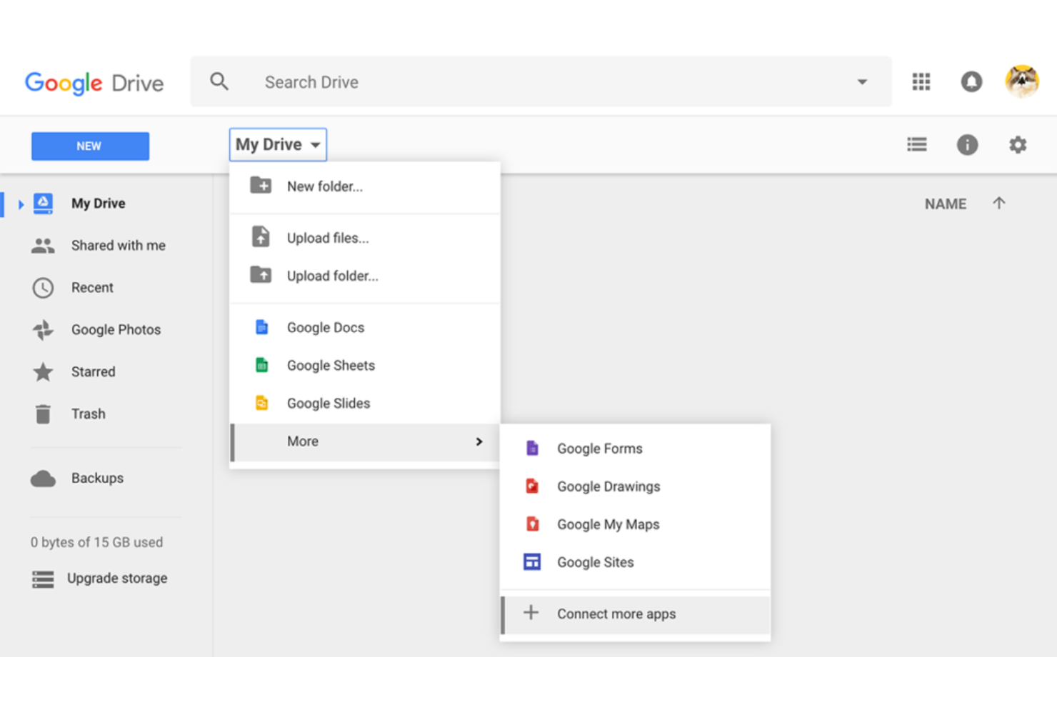 Google Drive screenshot - 23 Meilleurs Logiciels de Partage de Fichiers pour des Transferts Sécurisés en 2026