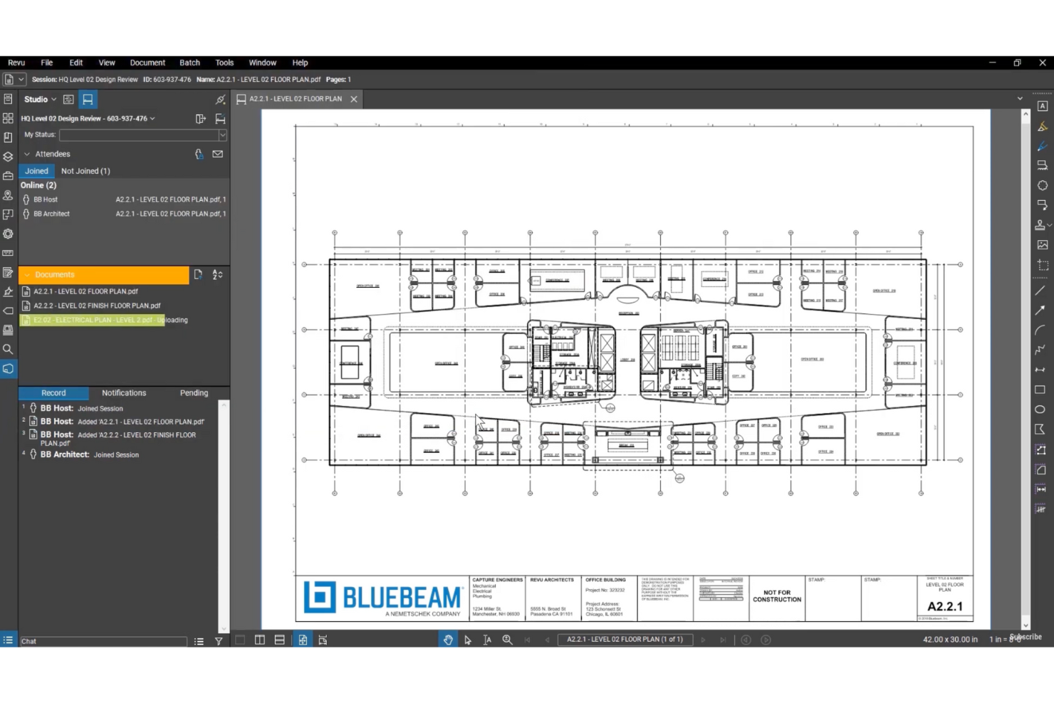 Bluebeam Revu screenshot - 12 Beste Softwarelösungen für das Management von Investitionsprojekten im Jahr 2026