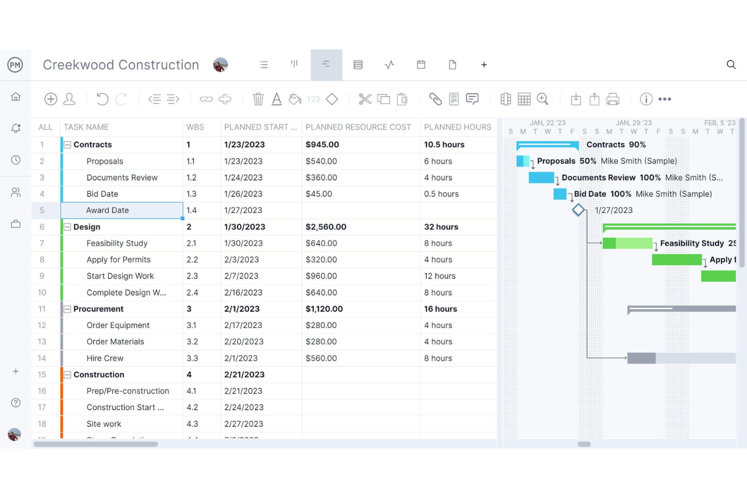 ProjectManager screenshot - 15 Meilleurs Logiciels Gratuits de Gestion de Projets de Construction 2026