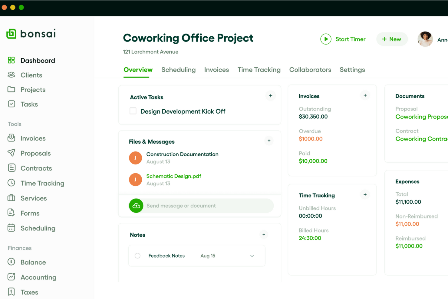 Bonsai Agency Software screenshot - Die 10 besten Projektmanagement-Softwares für Architekten im Jahr 2026