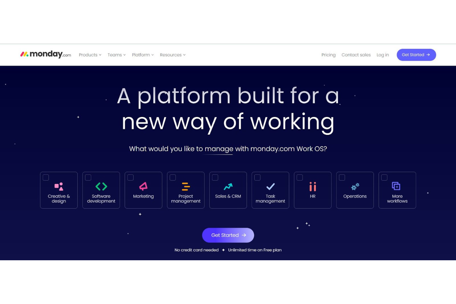 monday.com screenshot - 20 Meilleurs Logiciels de Collaboration Passés en Revue pour 2026