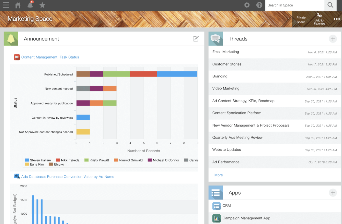 Kintone screenshot - 10 Meilleurs Logiciels de Gestion des Ressources Marketing pour 2026