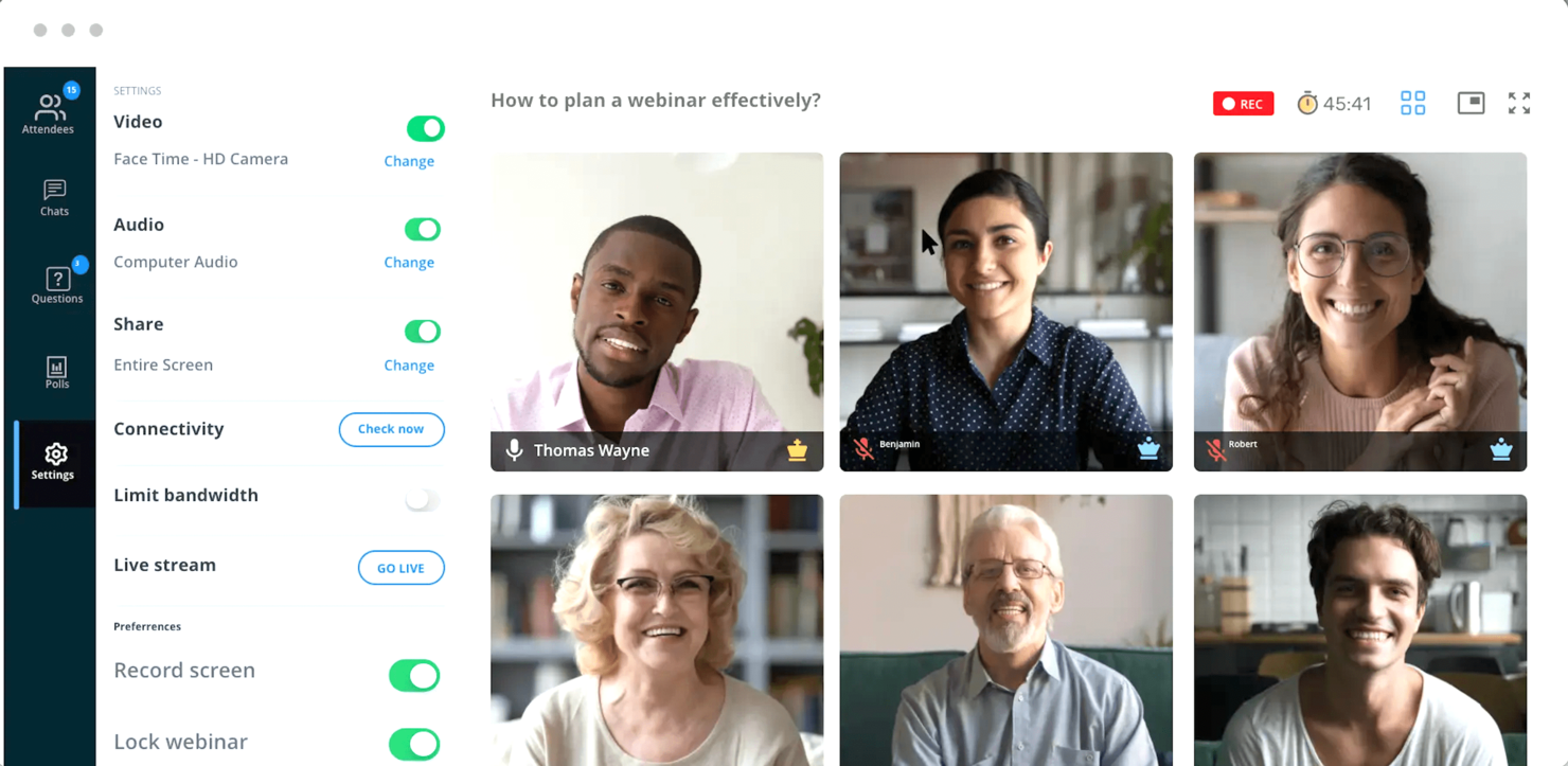 Zoho Meeting screenshot - 10 Mejores Software de Videoconferencias para Equipos Remotos 2026