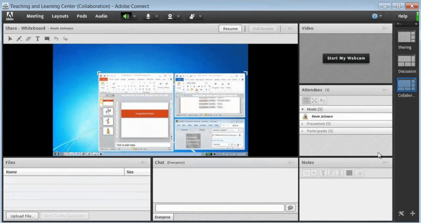 Adobe Connect screenshot - Die 10 besten Videokonferenz-Softwares für Remote-Teams 2026