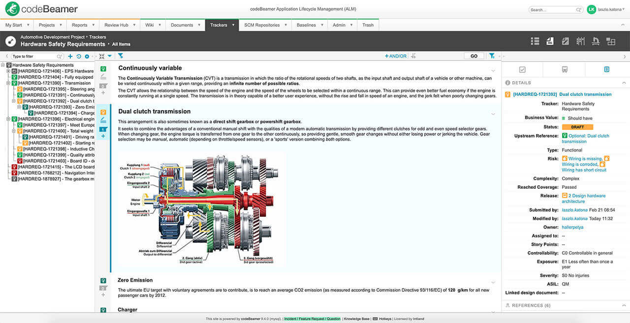 codebeamer screenshot - Las 10 mejores herramientas de gestión de requisitos analizadas para 2026