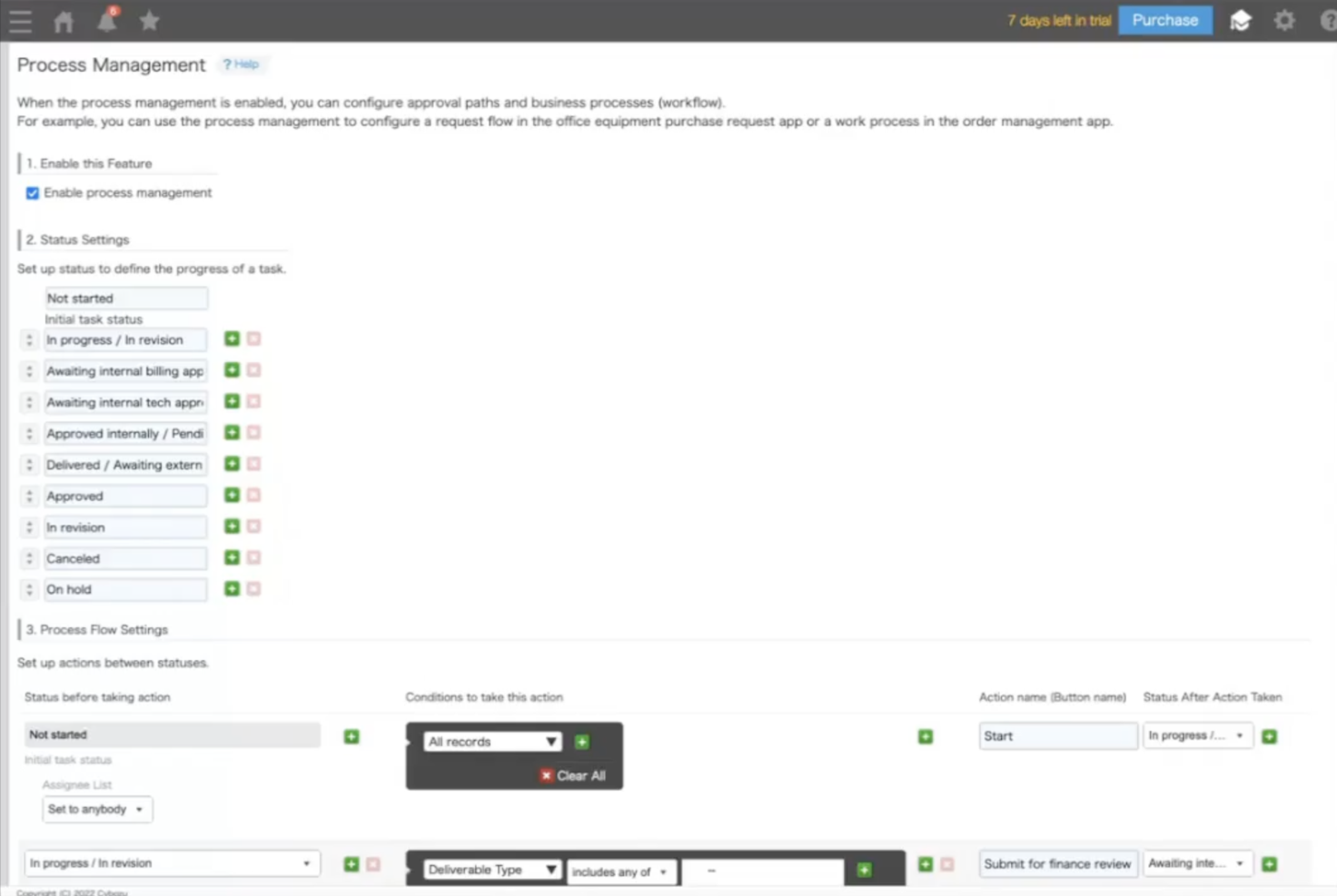 Kintone screenshot - 25 Beste Prozess-Workflow-Software im Test für 2026