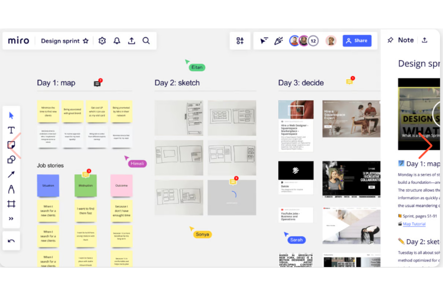 Miro screenshot - 10 Mejores Programas para la Gestión de Proyectos de Marketing en 2026