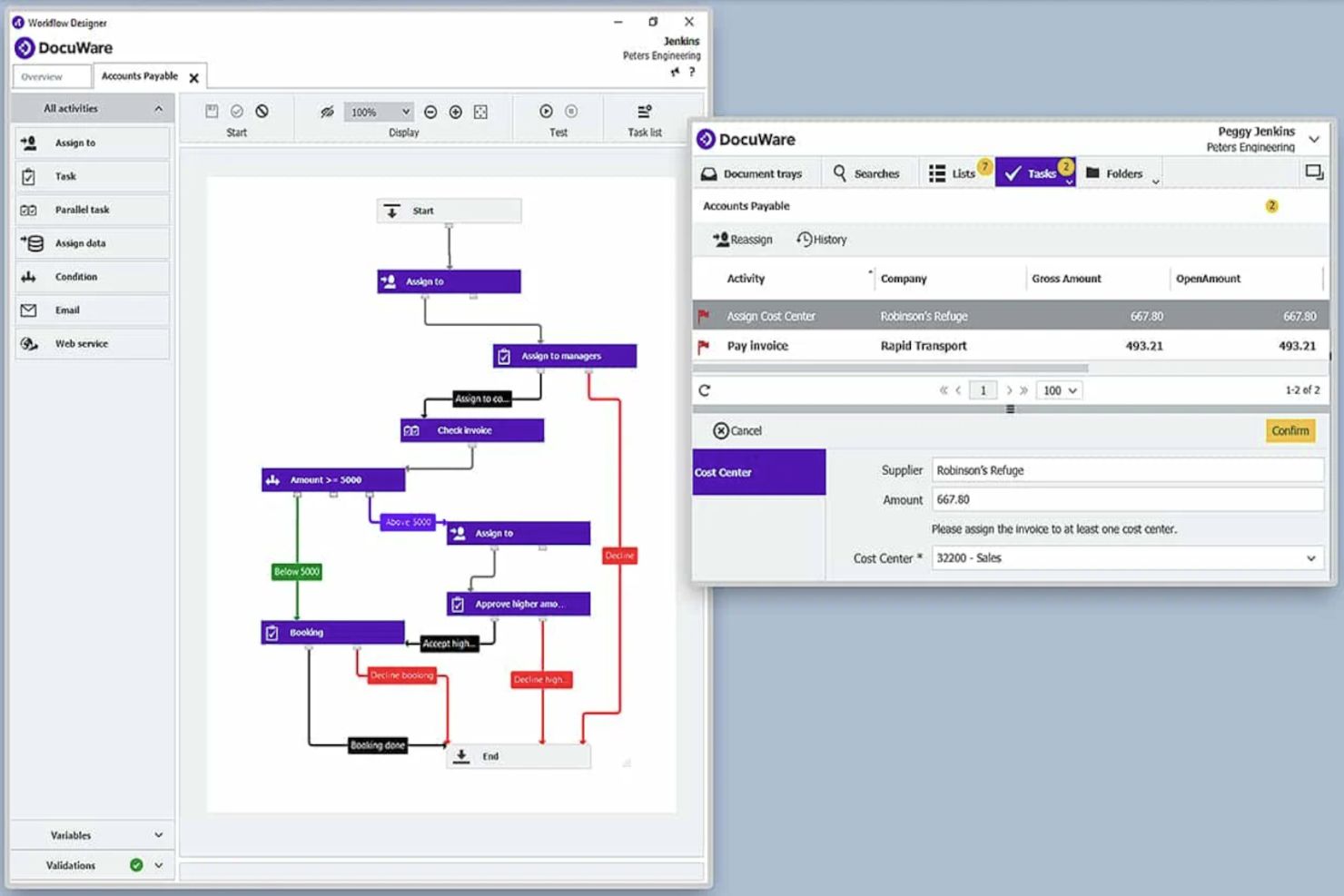 DocuWare screenshot - 29 Meilleurs Logiciels de Flux de Travail Gratuits pour Petites Équipes en 2026