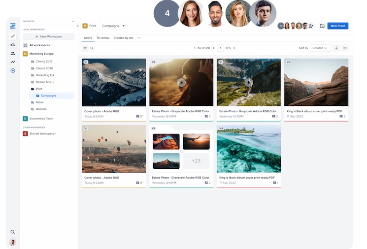 Ziflow screenshot - Los 10 mejores programas de gestión de proyectos de diseño para 2026