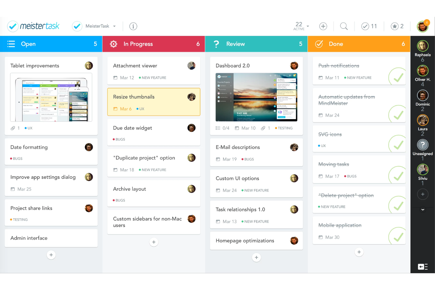 MeisterTask screenshot - J’ai testé 10 logiciels de gestion des tâches : voici ceux qui fonctionnent en 2026