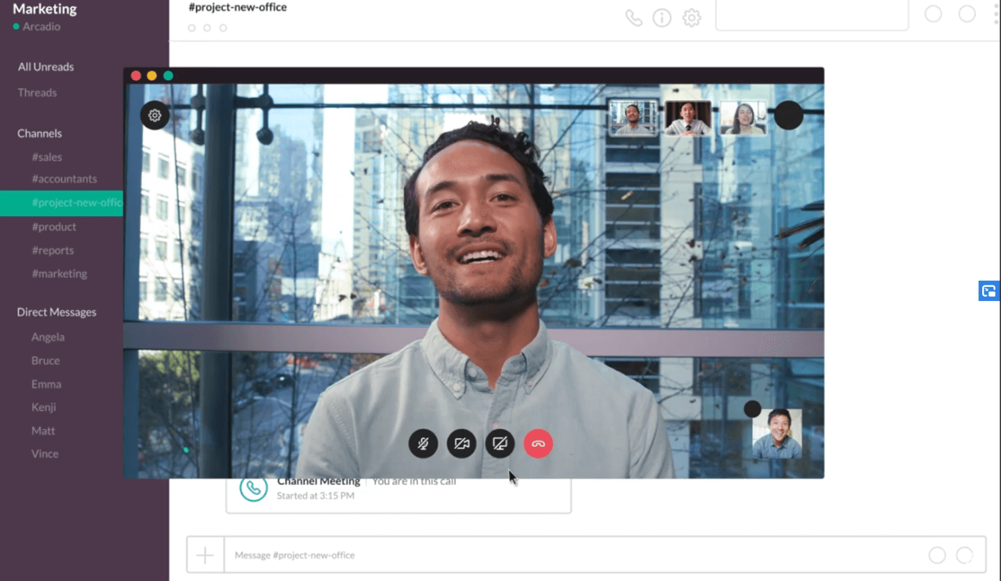 Slack screenshot - 5 beste Software & Hardware für Bildschirmfreigabe für 2026