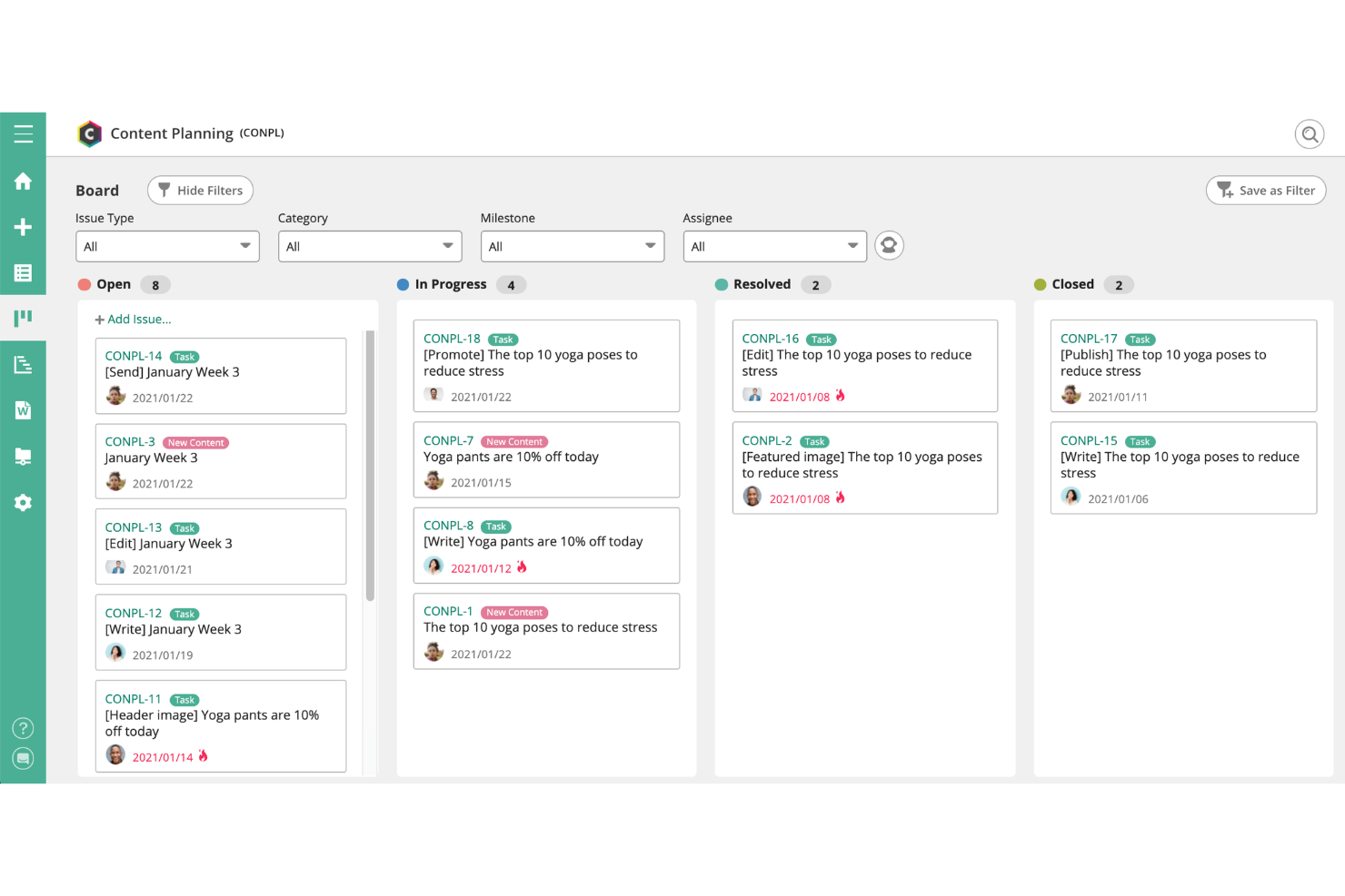 Backlog screenshot - Les 30 meilleurs logiciels de gestion des tâches de projet évalués pour 2026