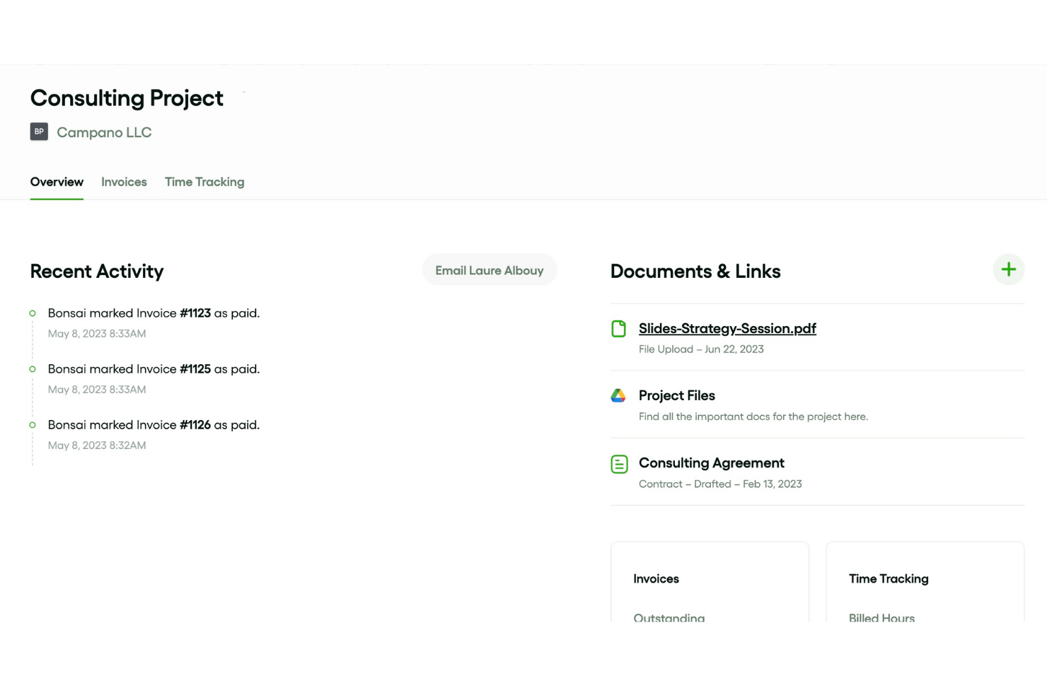 Bonsai Agency Software screenshot - 10 meilleurs outils de gestion de projet avec portails clients