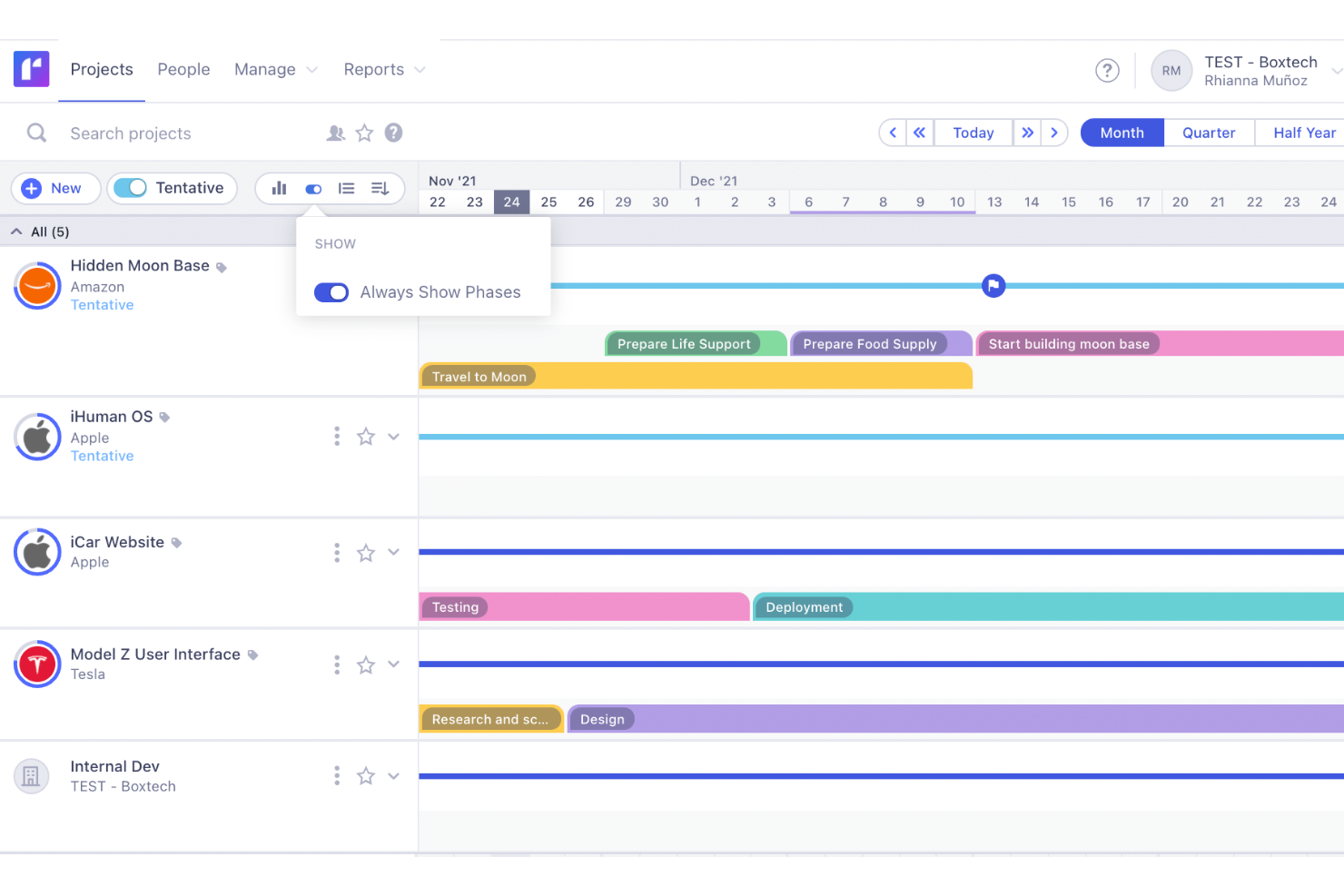 Runn screenshot - 10 Meilleurs Logiciels de Gestion de Projet Choisis pour 2026