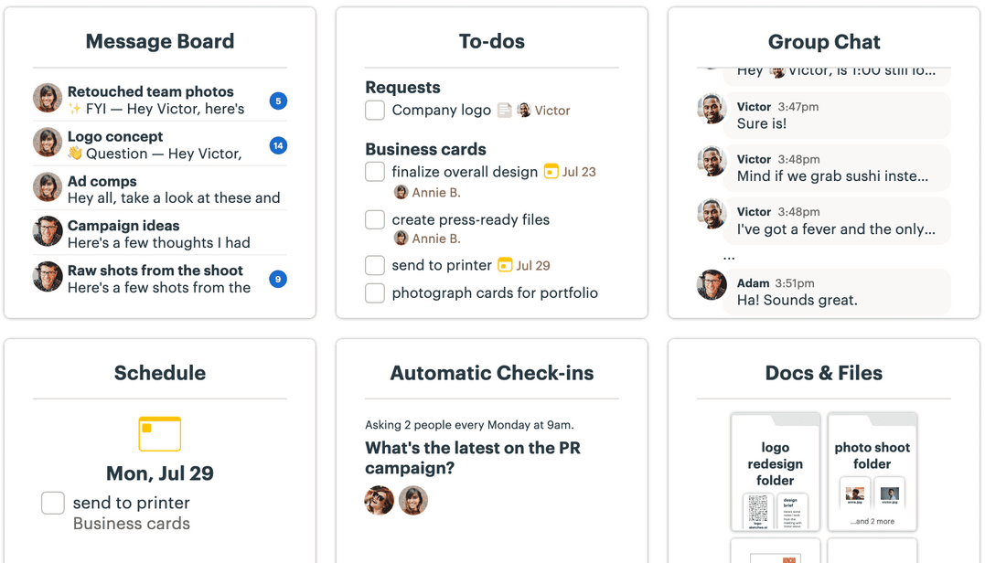 Basecamp screenshot - 10 Mejores Herramientas de Gestión de Proyectos para Pequeñas Empresas 2026