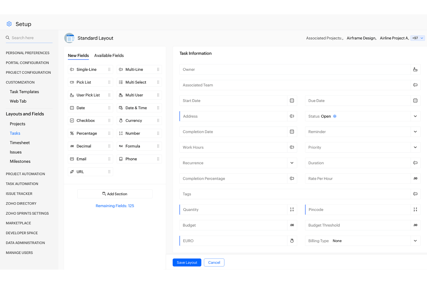 Zoho Projects screenshot - 20 Meilleures Alternatives à monday.com Pour les Équipes de Projet en 2026
