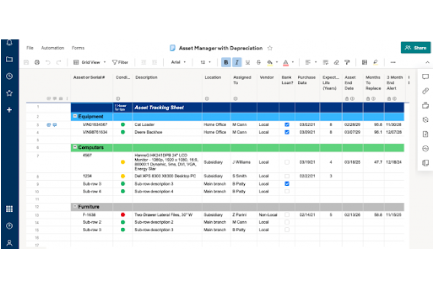 Smartsheet screenshot - 20 meilleures alternatives à Mavenlink : Guide complet pour 2026