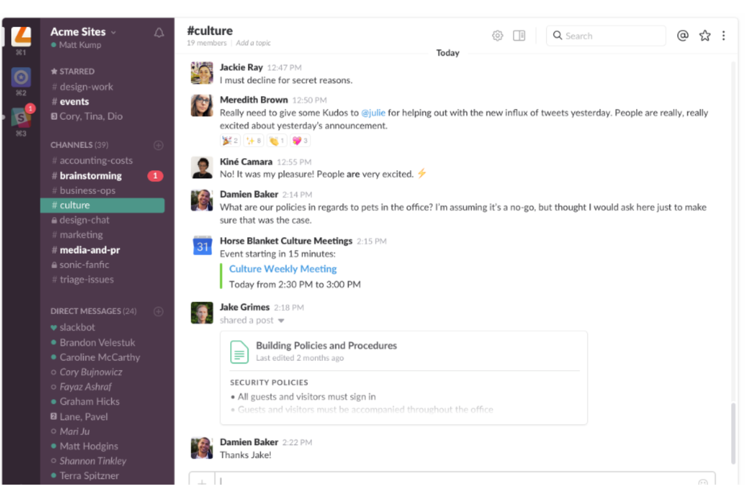 Slack screenshot - 10 Meilleurs Outils de Communication En Ligne Pour Les Équipes En 2026