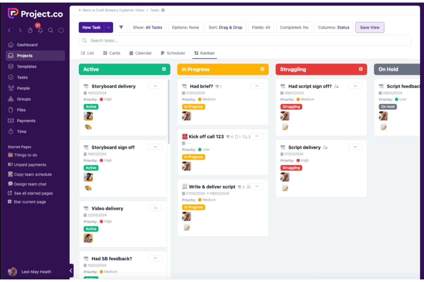 Project.co screenshot - 10 Mejores Alternativas y Competidores de Basecamp en 2026