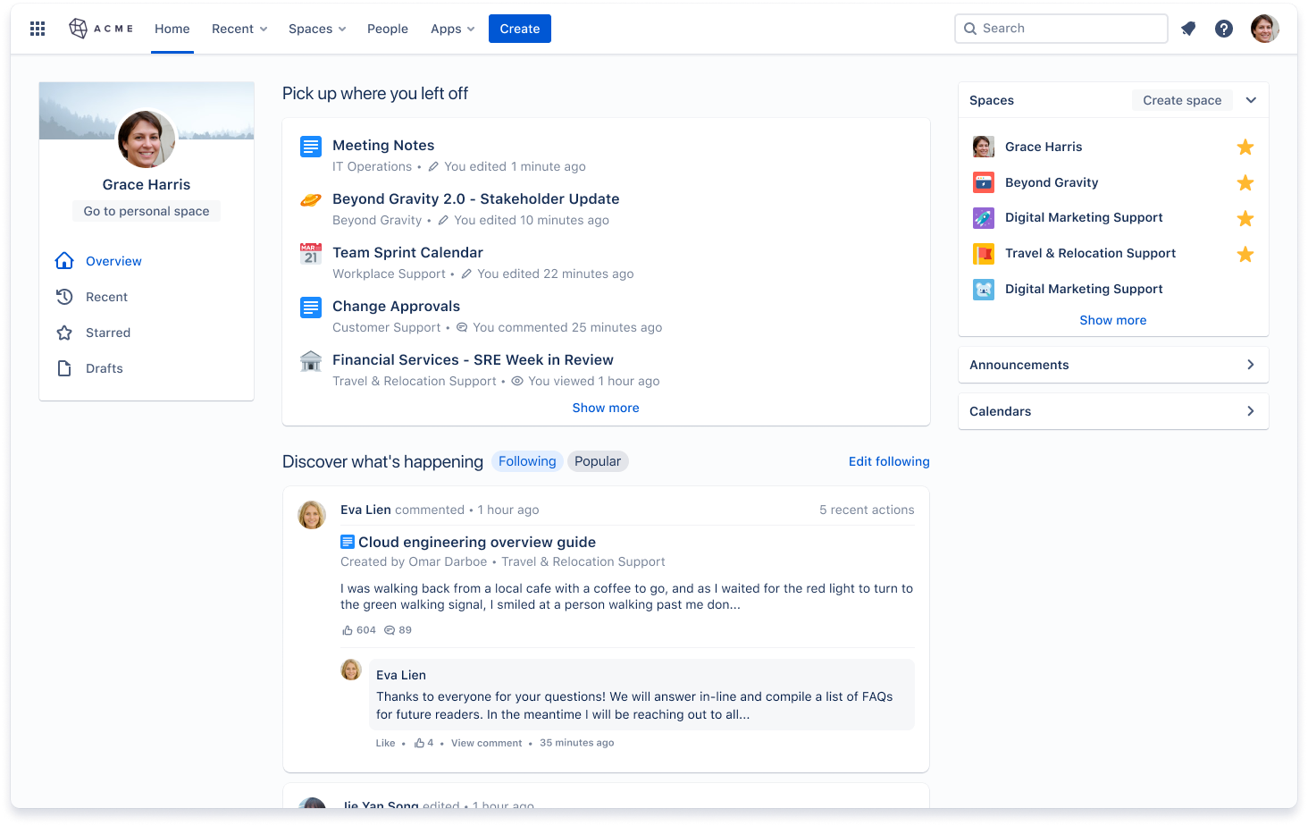Confluence screenshot - 24 Beste Agile Kollaborationstools im Test für 2026