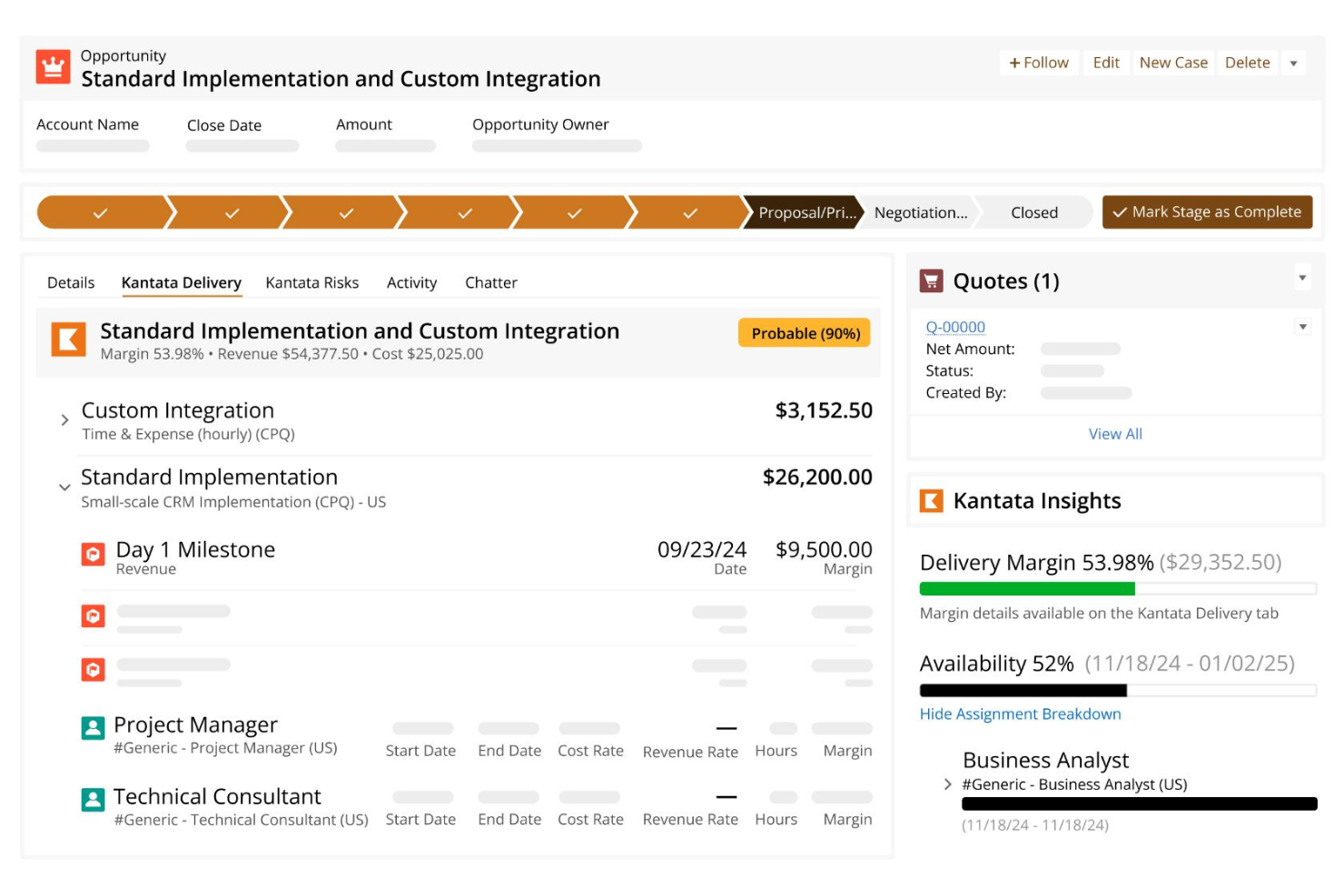 Kantata screenshot - 20 meilleurs logiciels de conseil en 2026