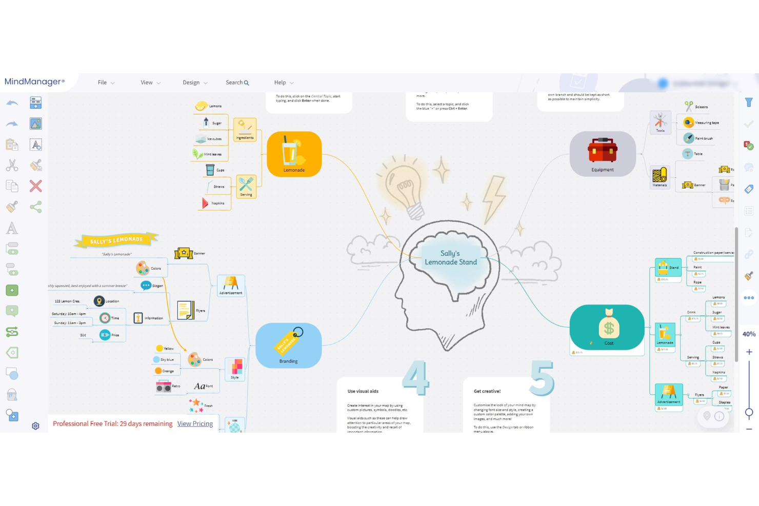 MindManager screenshot - Le 10 Migliori App per Mind Mapping su Mac nel 2026
