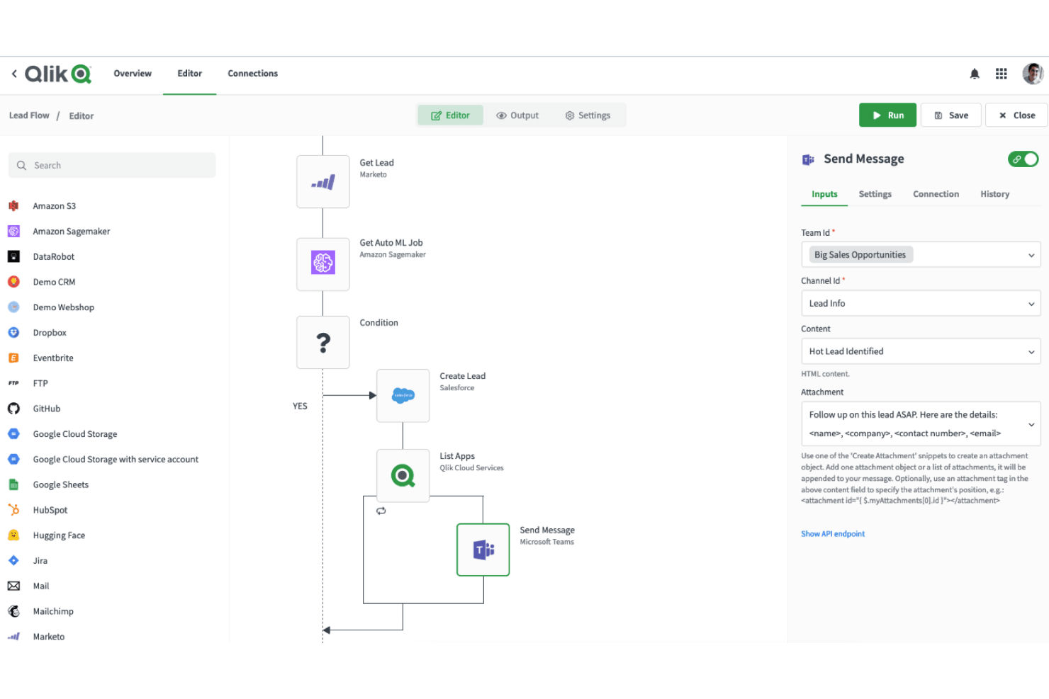 Qlik Talend Cloud screenshot - Le 10 migliori piattaforme di integrazione aziendale nel 2026