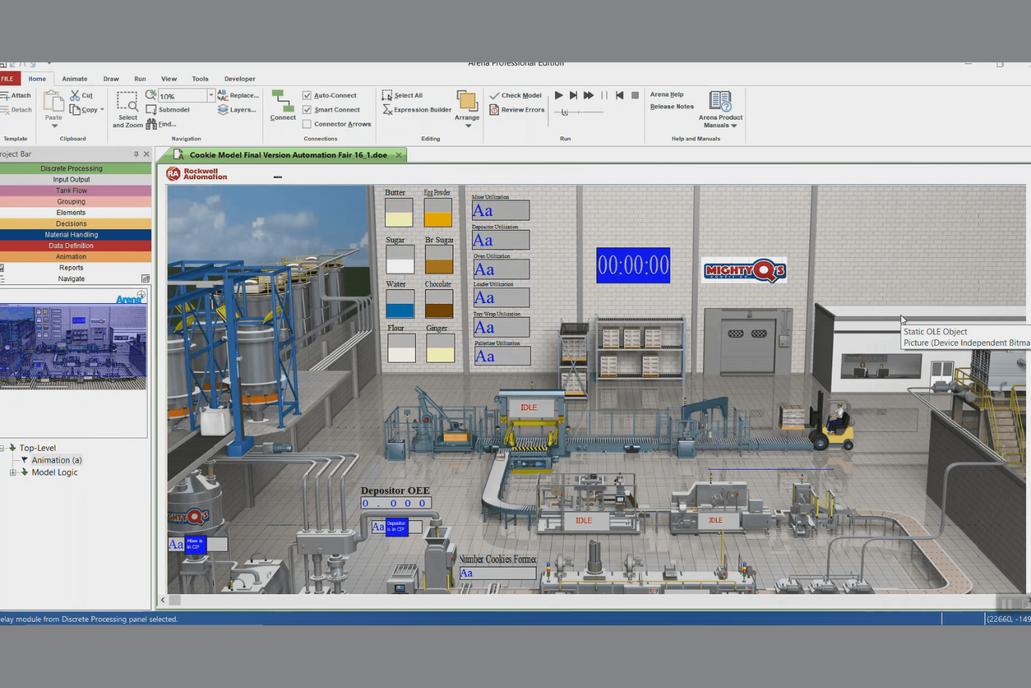 Arena Simulation Software screenshot - 10 Software di Simulazione dei Processi Aziendali per il 2026