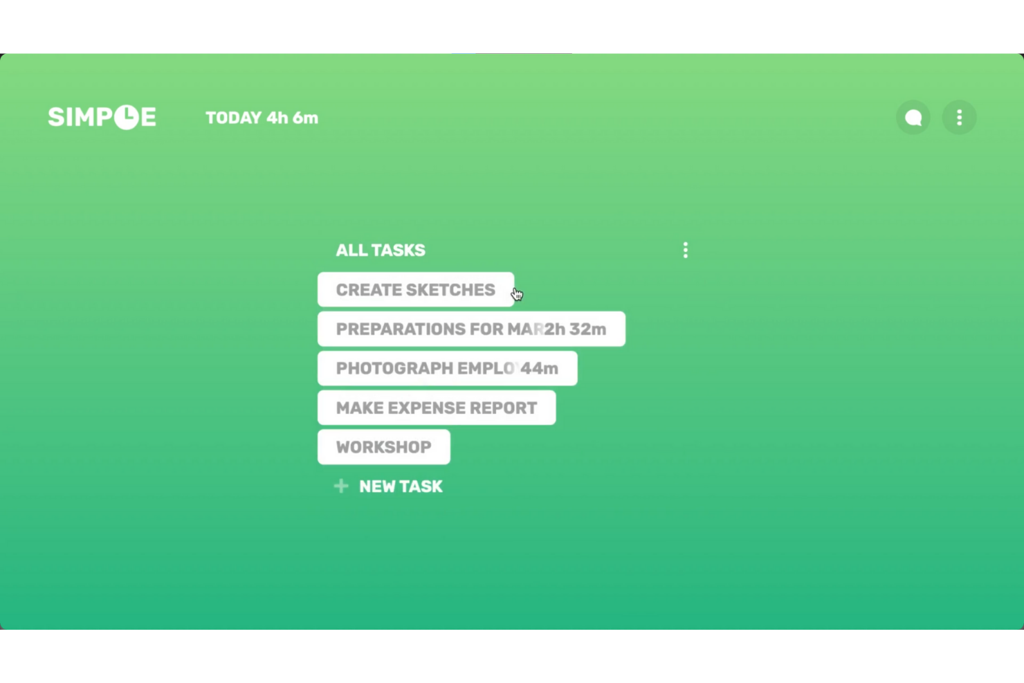 Simple Time Tracker screenshot - 16 migliori alternative a Clockify nel 2026