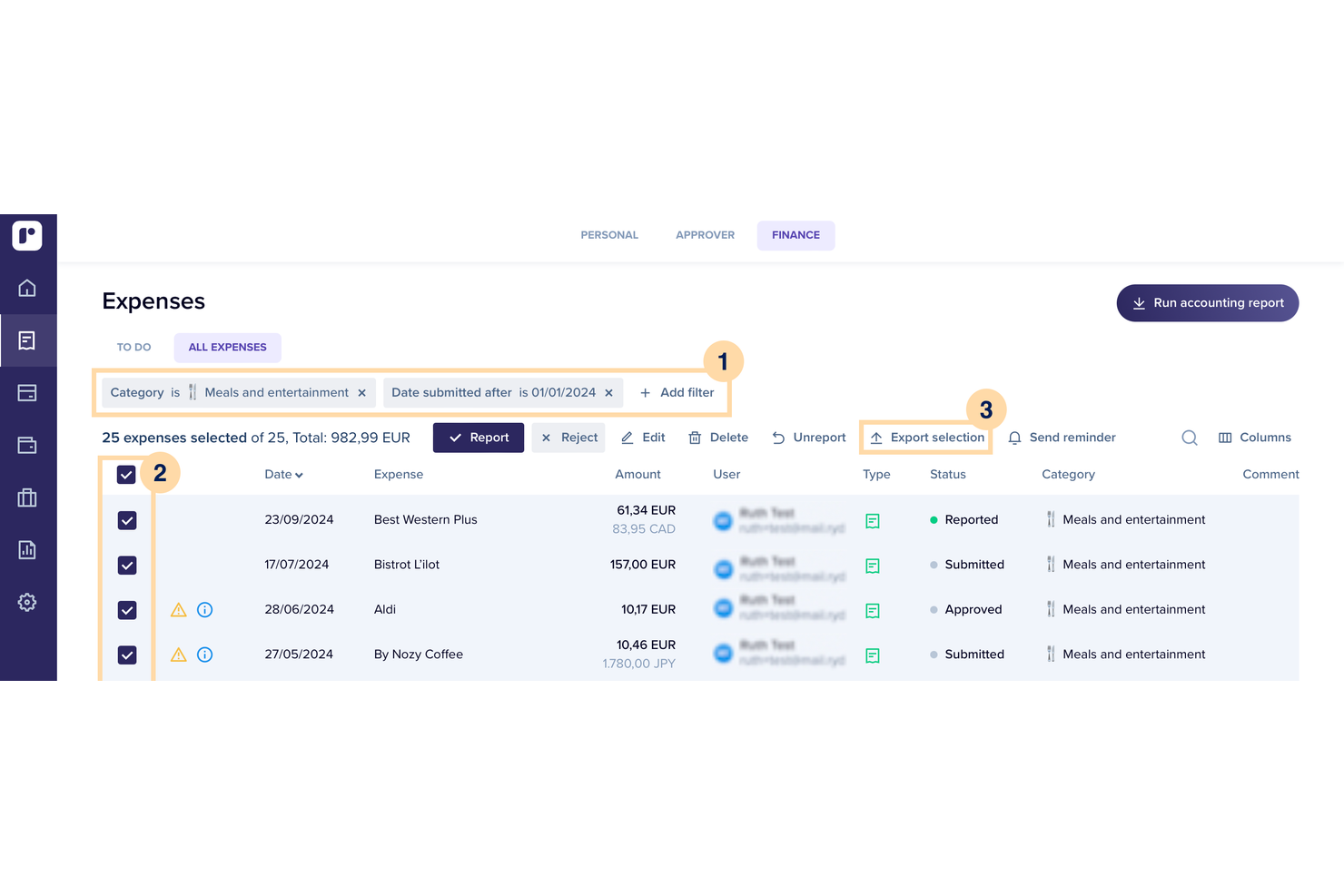 Rydoo screenshot - Le 10 Migliori Soluzioni per il Monitoraggio delle Spese di Progetto per il 2026