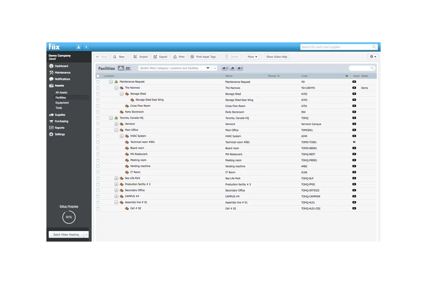 Fiix screenshot - I 10 migliori software di gestione progetti per strutture del 2026