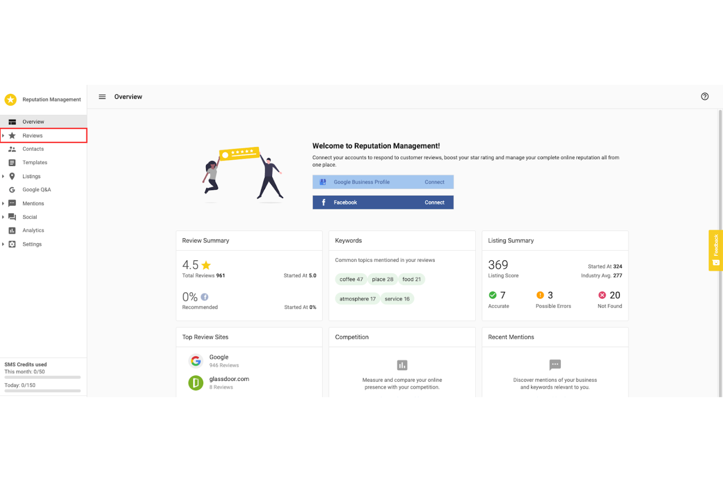 Vendasta screenshot - 10 migliori software di gestione della reputazione per agenzie 2026