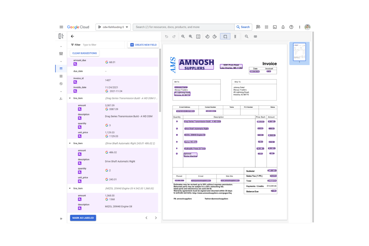 Google Document AI screenshot - I 10 migliori software di gestione dei documenti basati sull’IA recensiti nel 2026