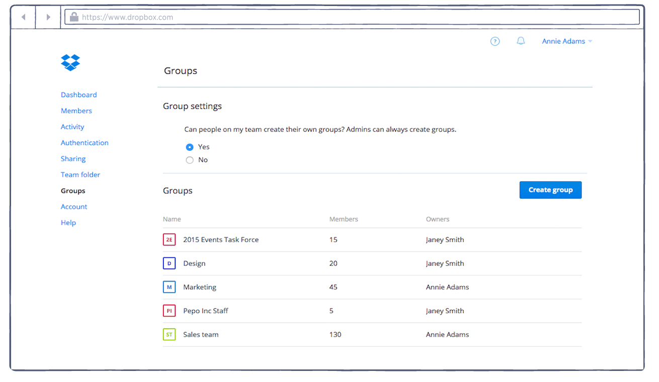 Dropbox Business screenshot - I 10 migliori software di gestione documentale per piccole imprese 2026