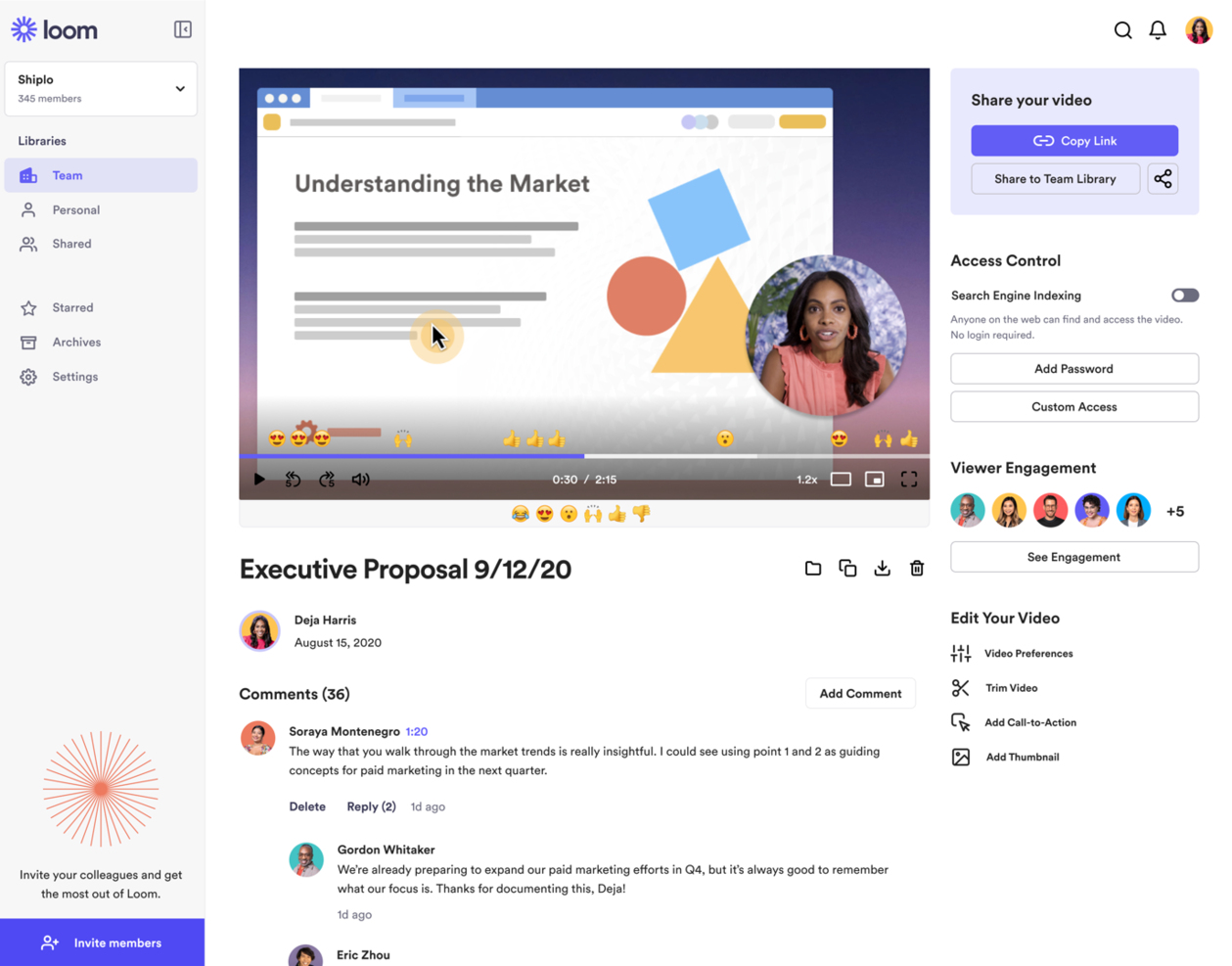 Loom screenshot - 10 Migliori Strumenti di Collaborazione AI Recensiti nel 2026