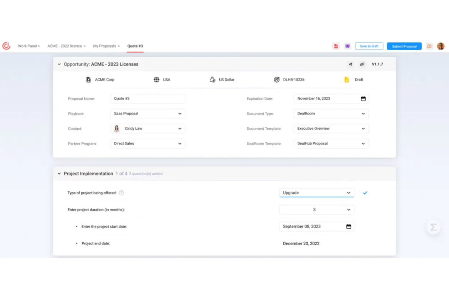 DealHub screenshot - Le 10 Migliori Soluzioni per la Collaborazione nelle Vendite Recensite nel 2026