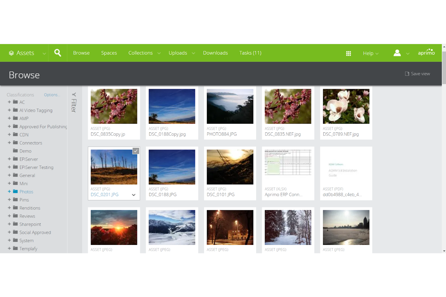 Aprimo screenshot - 10 migliori alternative a Brandfolder nel 2026