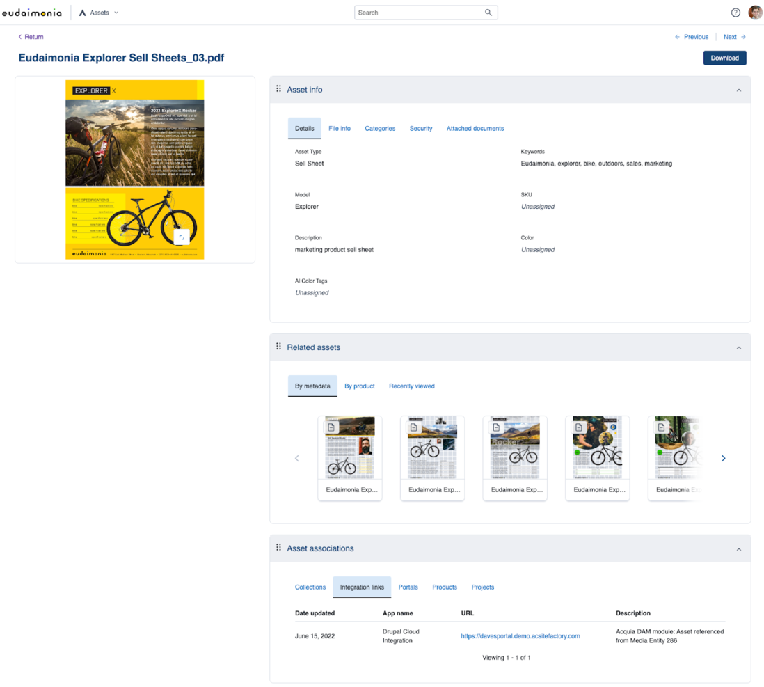 Acquia DAM (Widen) screenshot - 10 Migliori Software di Gestione delle Risorse Digitali per l’E-commerce