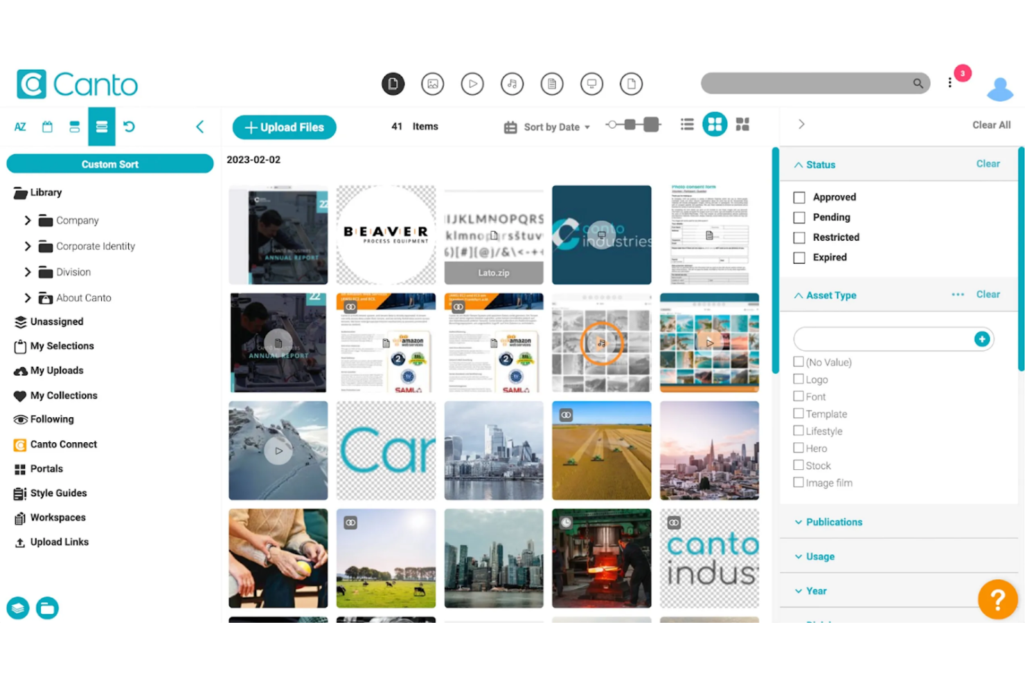 Canto screenshot - Le 10 Migliori Soluzioni di Gestione delle Risorse Digitali per Organizzazioni Non Profit Recensite nel 2026