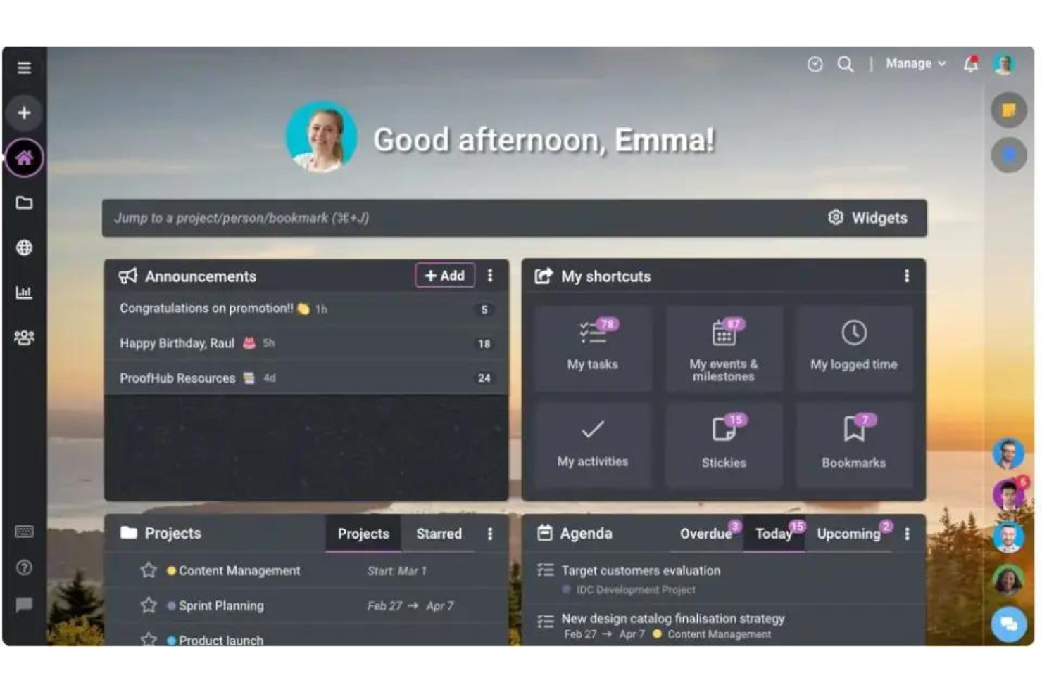 ProofHub screenshot - Le 10 migliori alternative a MeisterTask recensite nel 2026