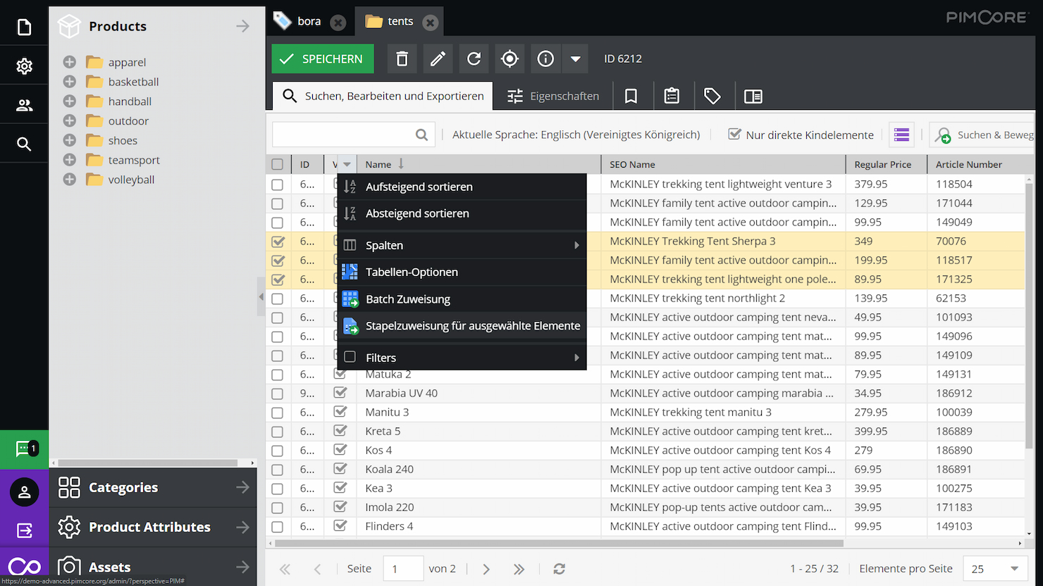 Pimcore screenshot - I 10 migliori software di gestione delle risorse digitali nel cloud per il 2026