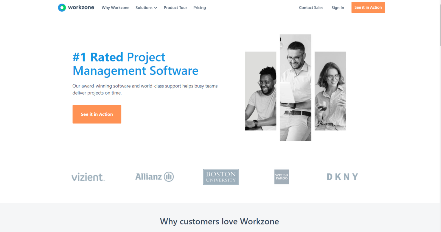 Workzone screenshot - I 10 migliori strumenti alternativi ad Airtable per i progetti nel 2026