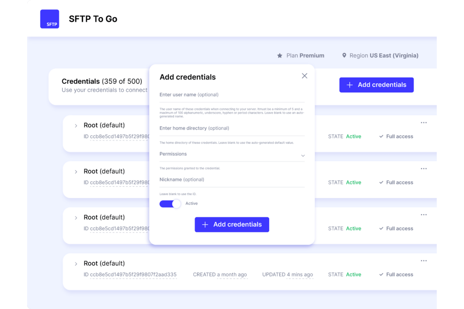SFTP To Go screenshot - I 10 Migliori Software di Condivisione File per Trasferimenti Sicuri nel 2026