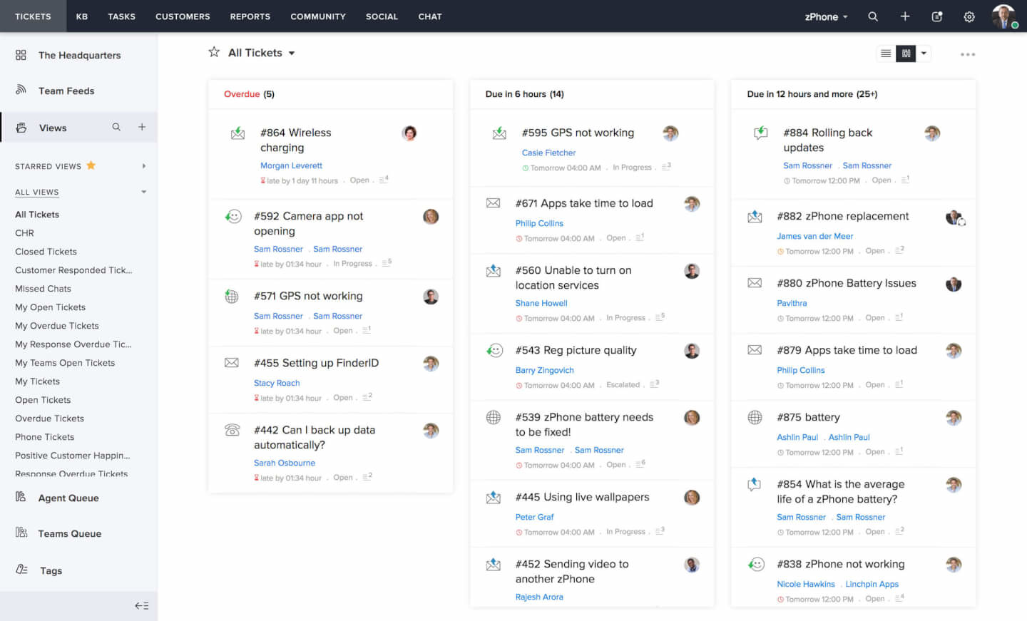 Zoho Desk screenshot - I 10 Migliori Software di Help Desk per un Servizio Straordinario nel 2026