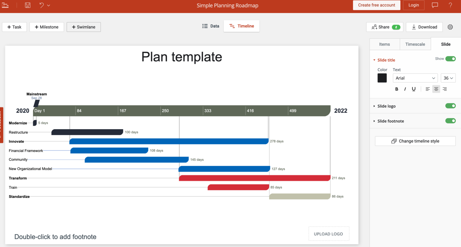 Office Timeline screenshot - Le 10 Migliori Soluzioni Gratuite di Software per la Gestione dei Progetti Recensite per il 2026