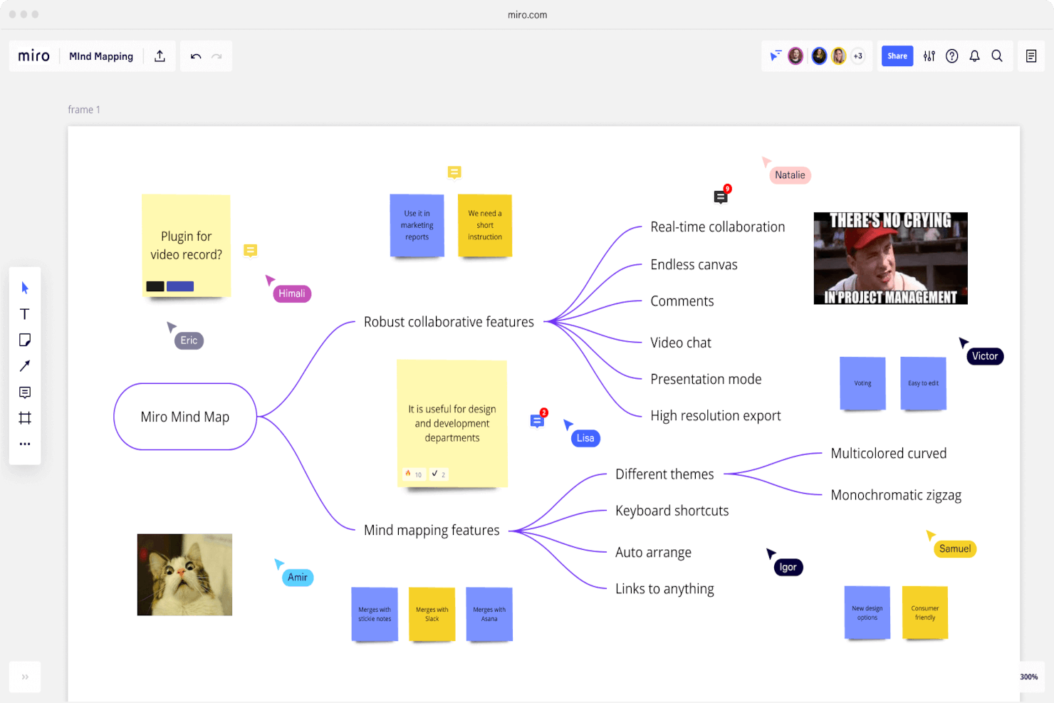 Miro screenshot - Le 10 Migliori Soluzioni di Software Gestione Progetti di Design per il 2026