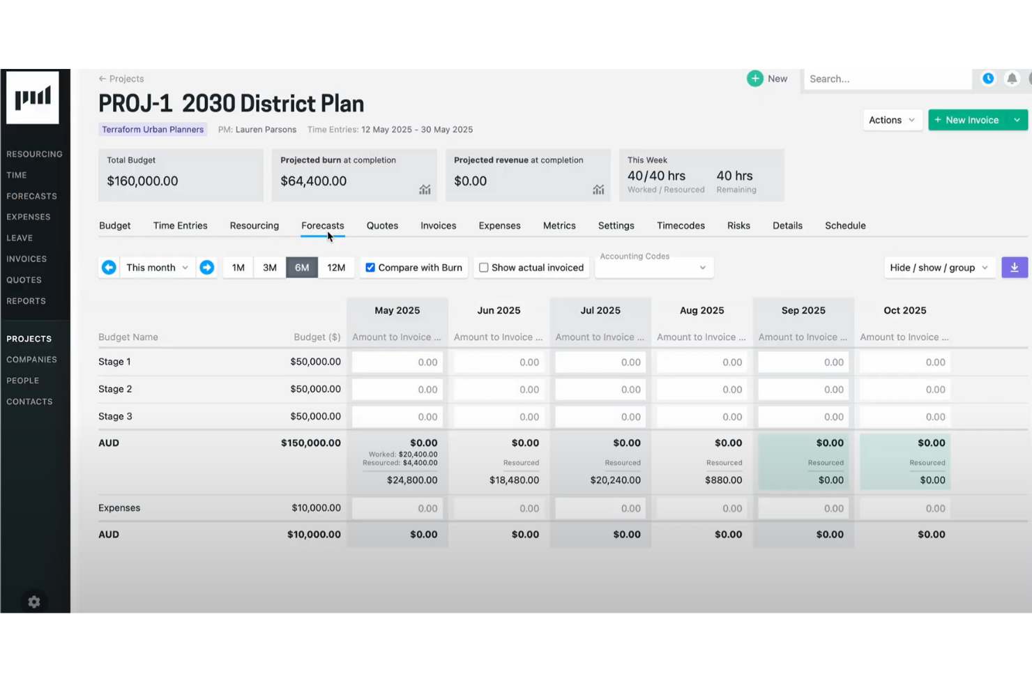 Projectworks screenshot - 10 migliori software per l’automazione dei servizi professionali 2026